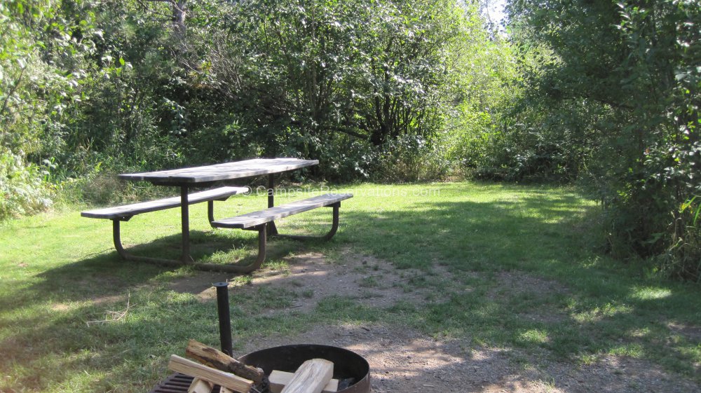 Campsite 20e in Moose Lake State Park Campground at Moose Lake State